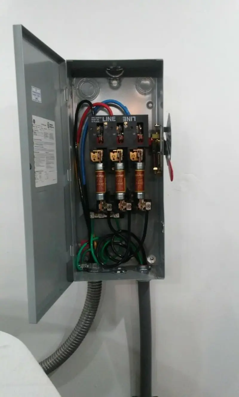 Three-phase disconnect switch installed for Electrical Wiring & Rewiring in Altoona