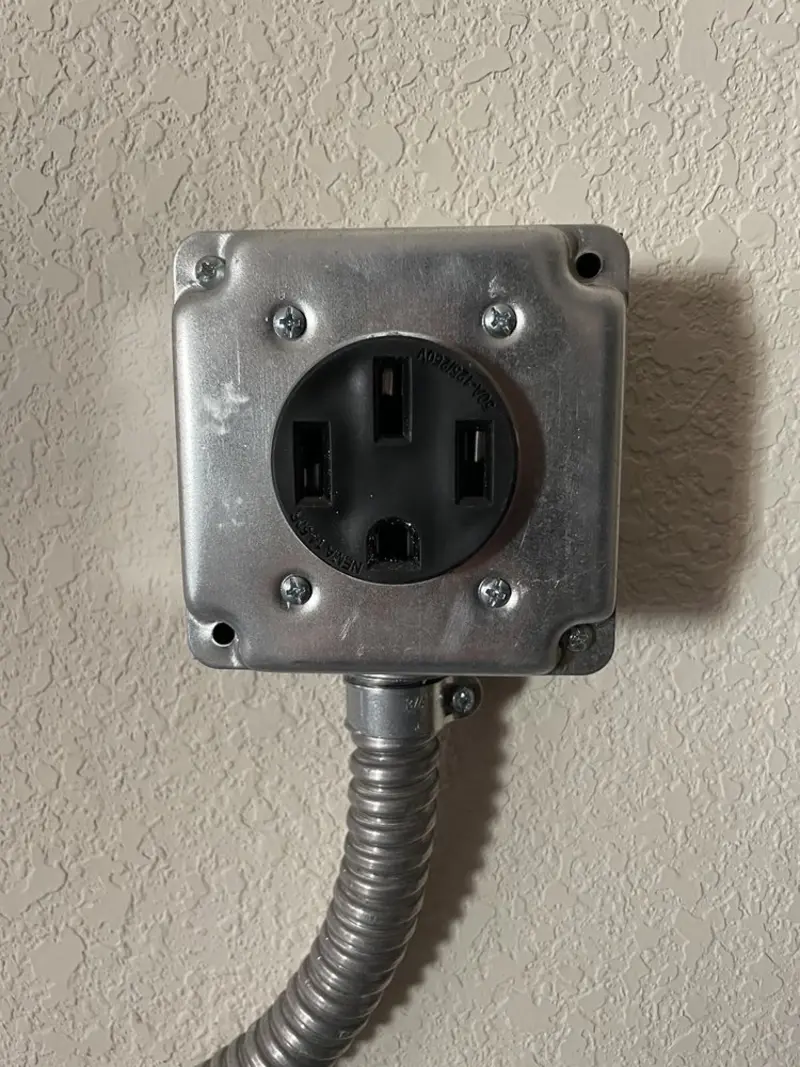 NEMA 14-50 outlet installed for Electrical Panel Upgrade in Altoona